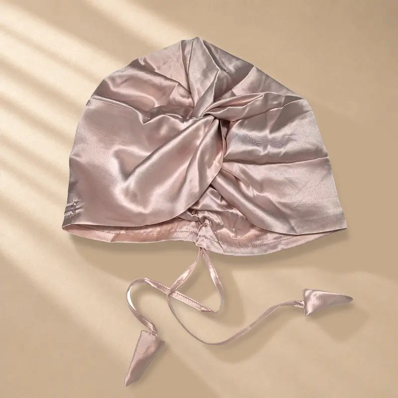 Turban de nuit en soie 19 momme - réglable